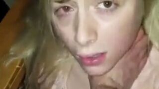 Beautiful white girl punched and fucked by her boyfriend.