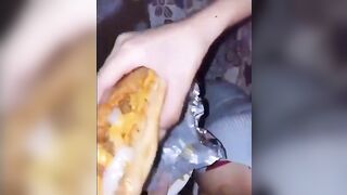 Hot dog with a little extra seasoning.