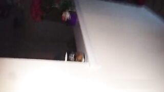 Tricking sister into flashing tits.