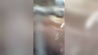 Girl masturbating and urinating inside the car very nice until jets of urine come out