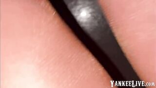 Bound Japanese Girl Craves Pussy and Footjob Action