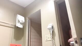 Big-Titted Blonde MILF's Hotel Room Solo Session