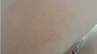 Fisting Her Ass on Webcam