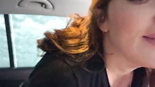 Car BDSM with my Italian GF and a Taste of My Semen