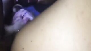 Big-Titted Amateur Girl Covered in Bukkake During Gangbang
